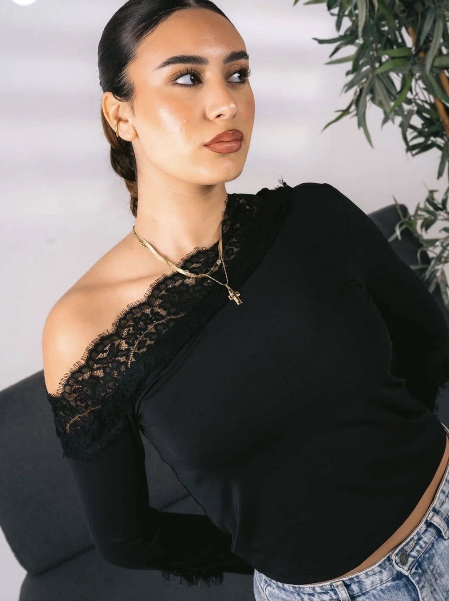 Velora Elegant Off-Shoulder Top