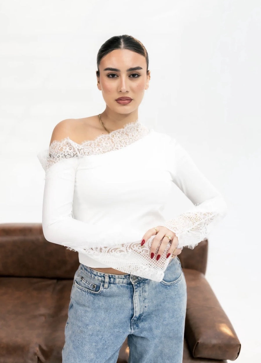 Velora Elegant Off-Shoulder Top