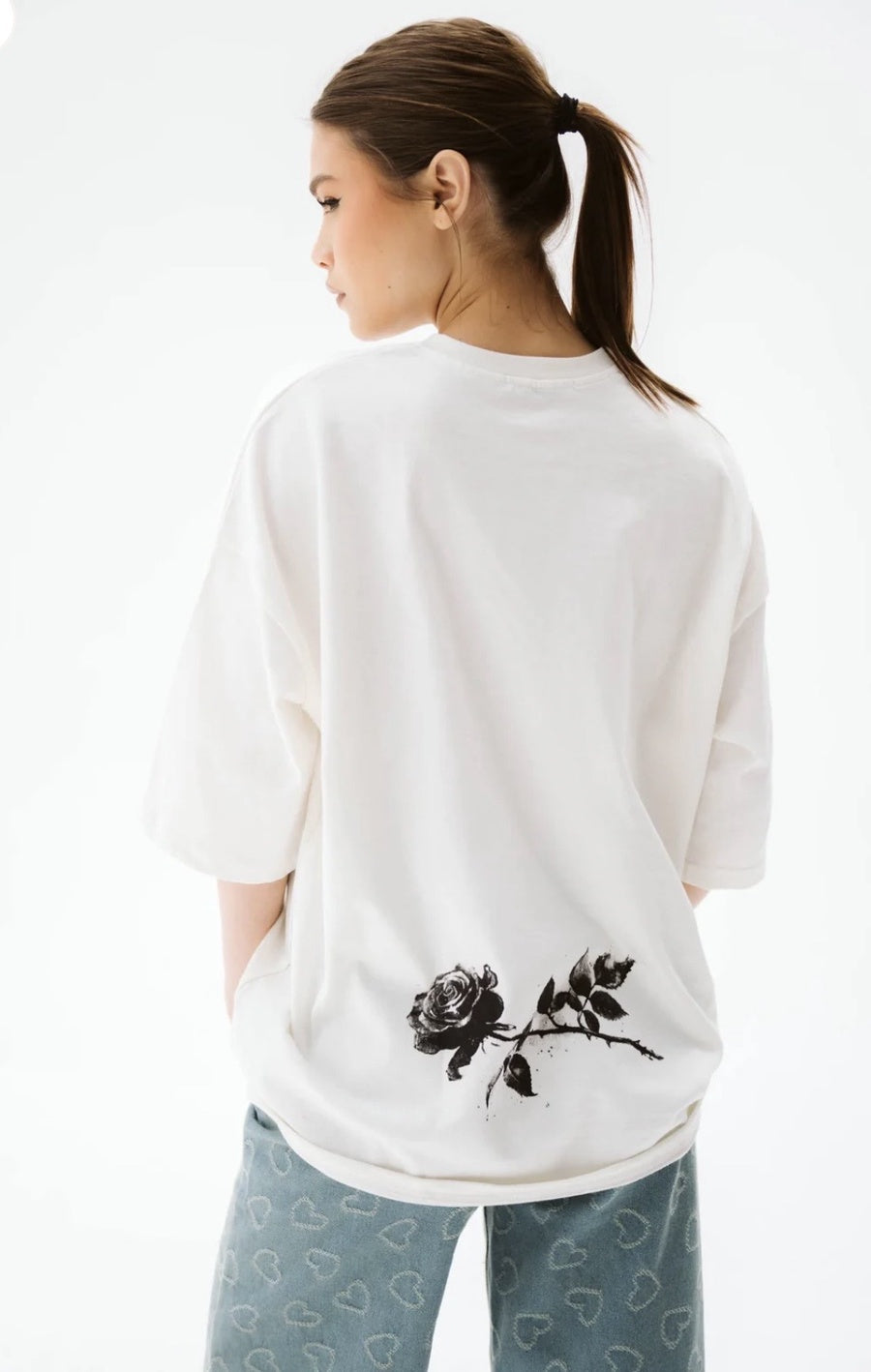Oversized Cotton Floral T-shirt