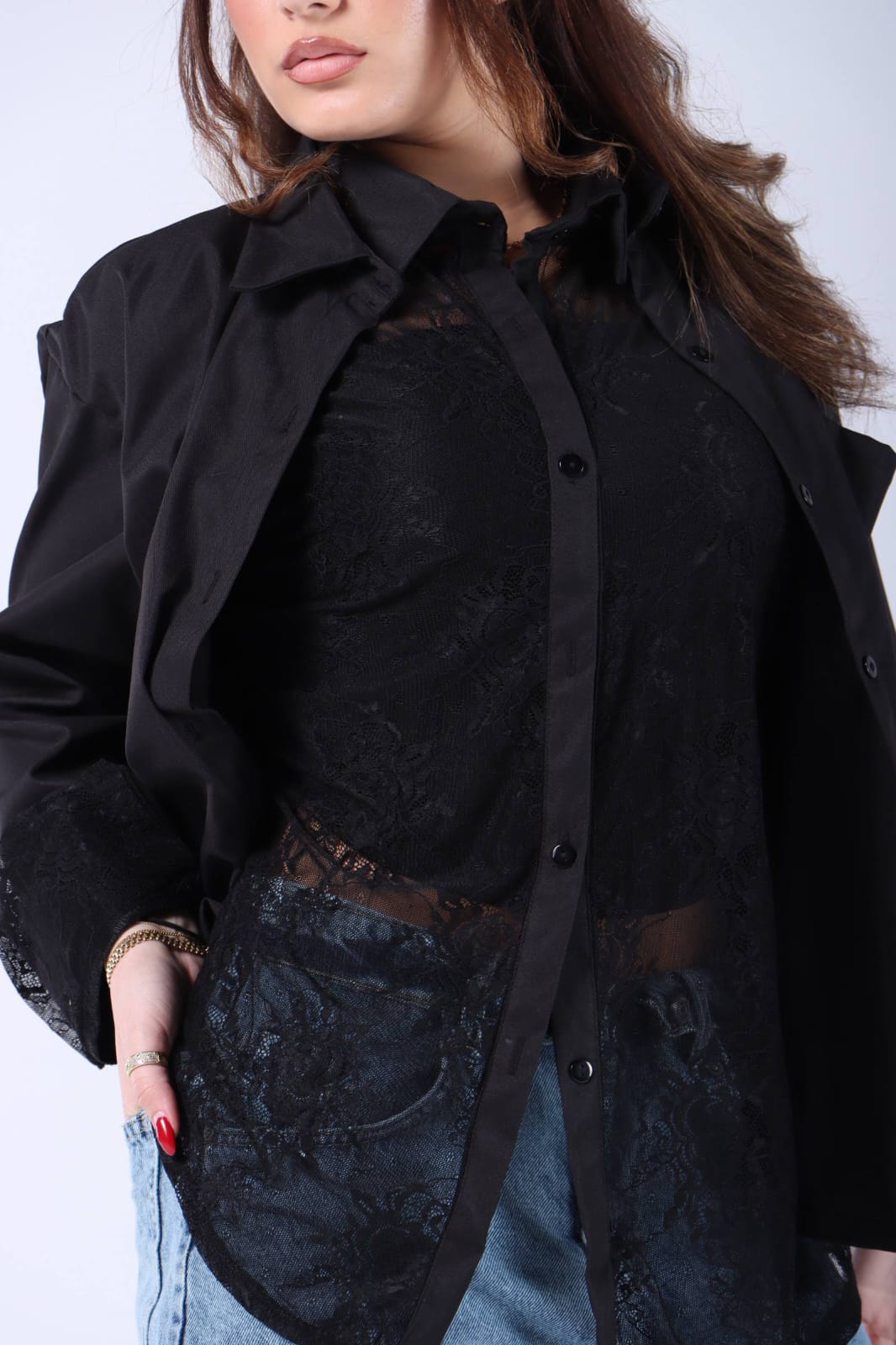 Black blouse free size