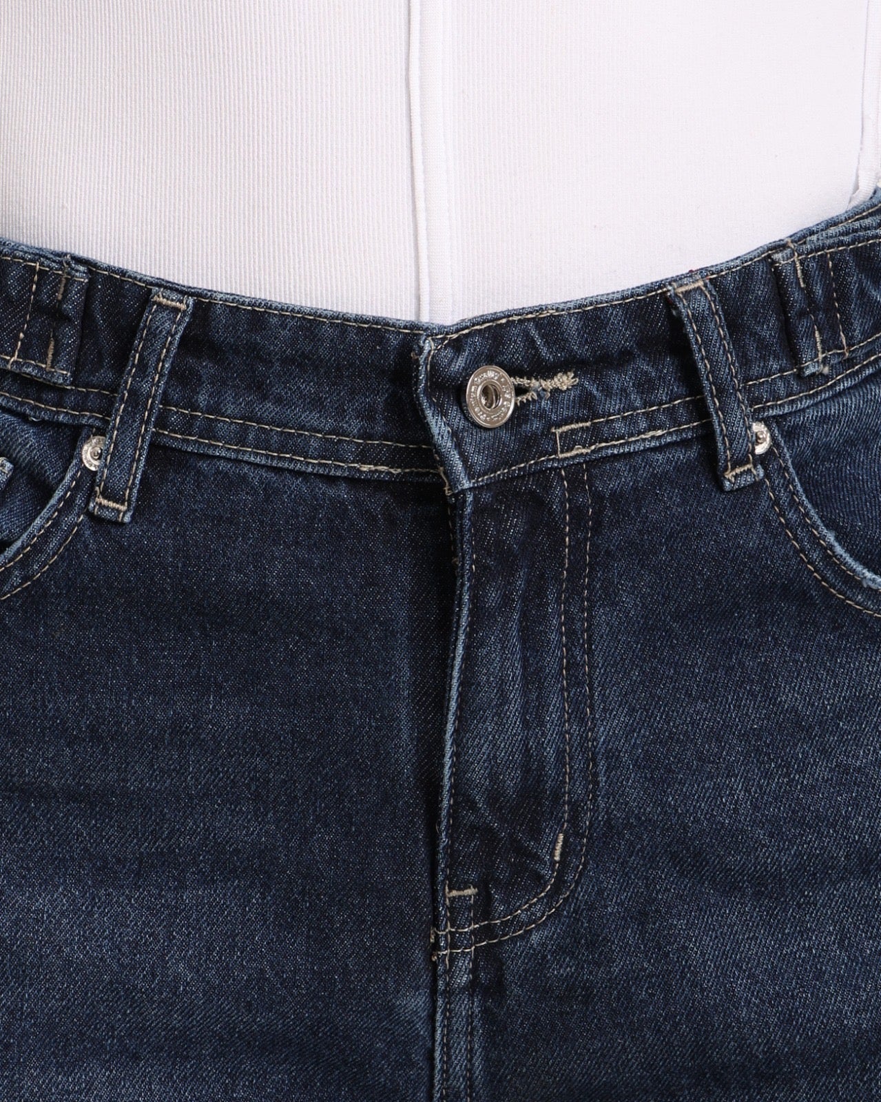 Flap dark blue jeans