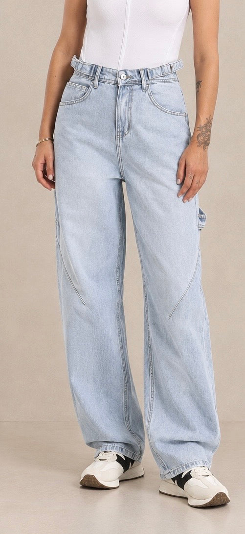 Balloon Ice blue pants