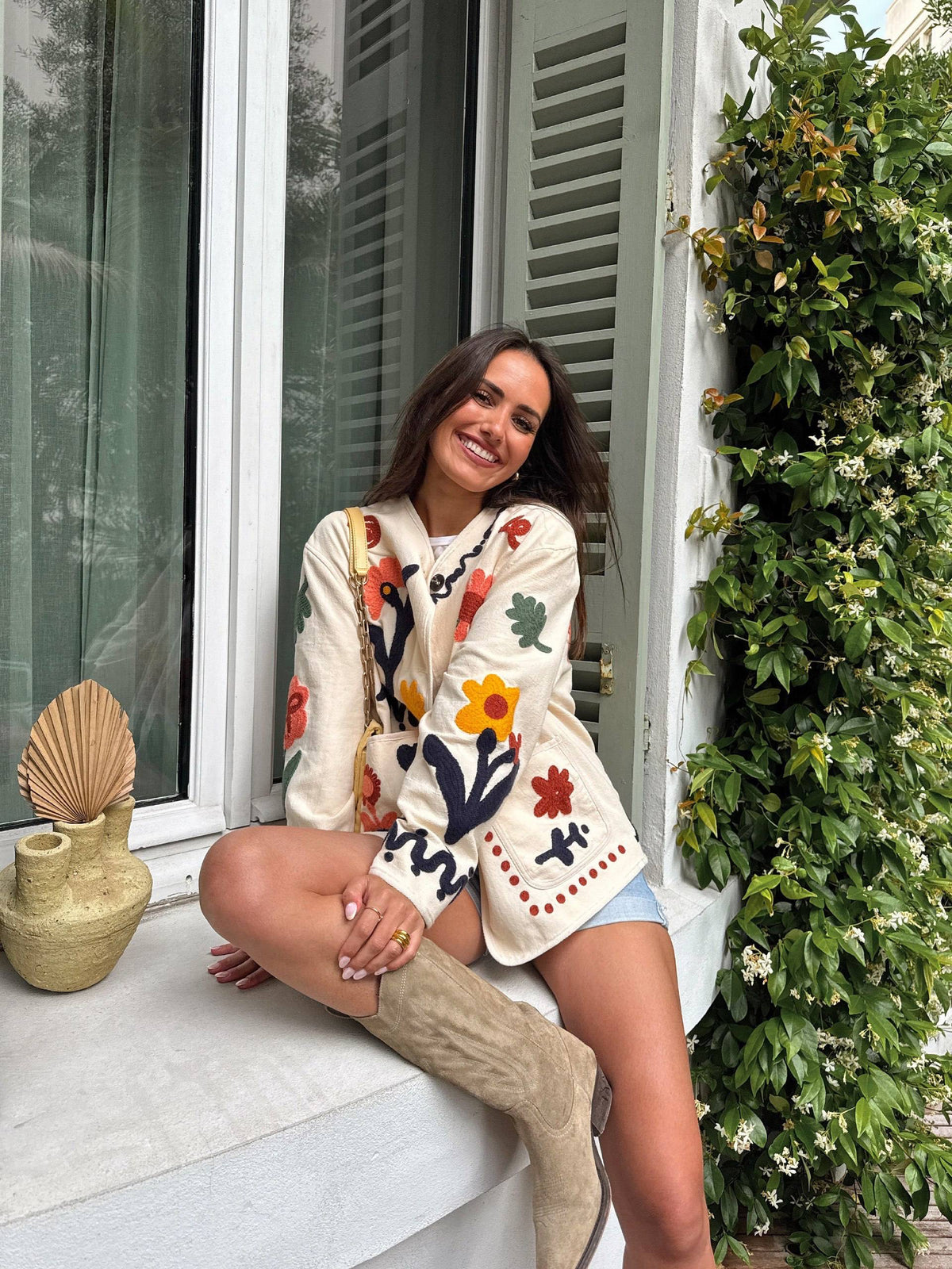 Floral Embroidered Jacket