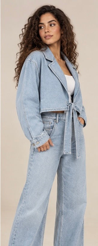 Denim Wrap Jacket