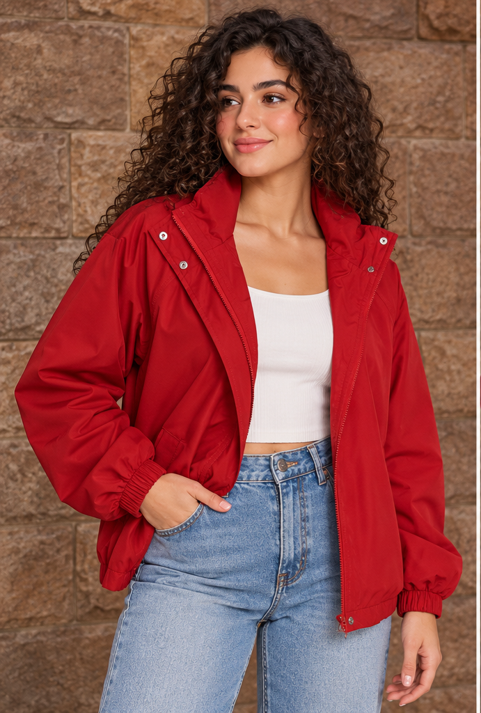 Scarlet Urban Oversized waterproof Jacket