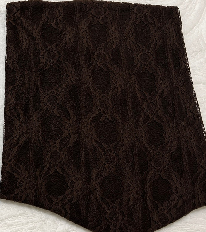 Brown chocolate Ivory Lace Corset