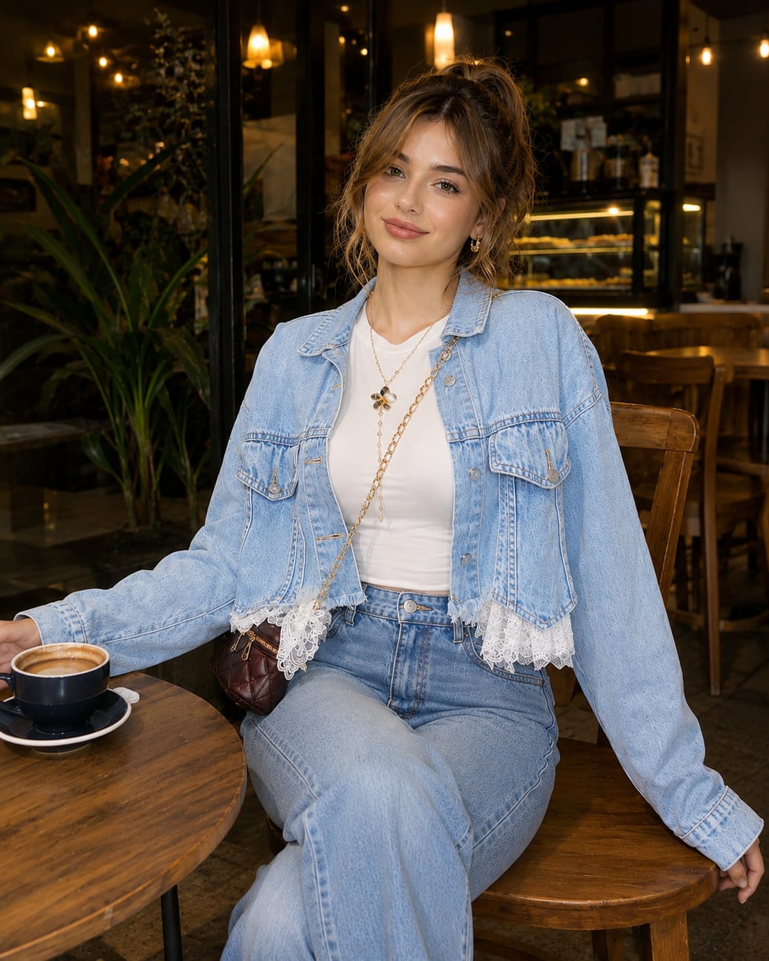 Luna Lace Denim Jacket