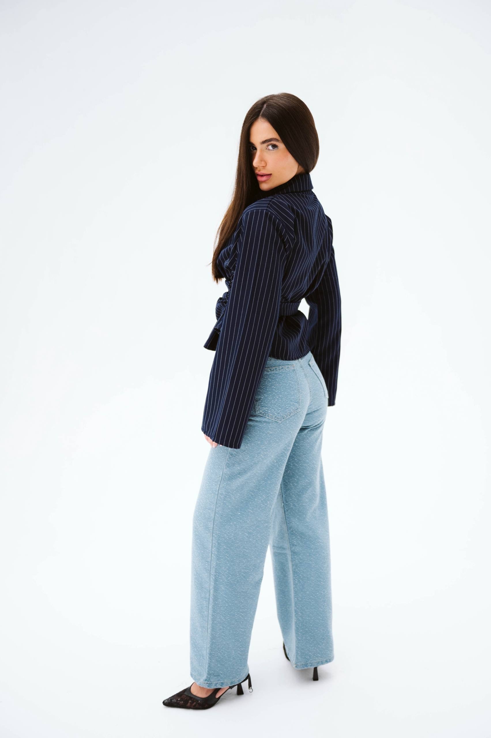 Navy blue blouse