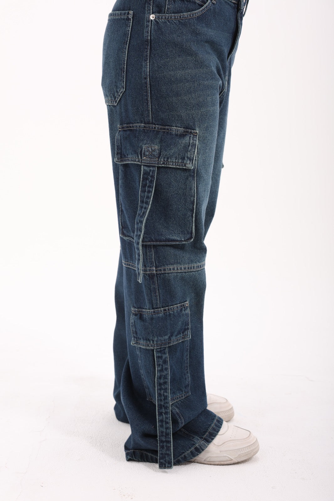 Cargo dirty blue jeans
