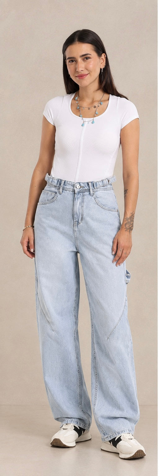 Balloon Ice blue pants