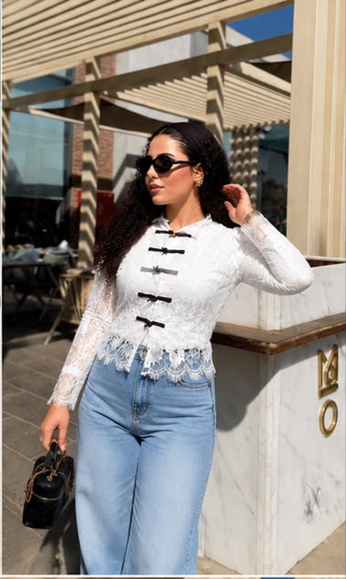 Luna Lace Contrast Blouse