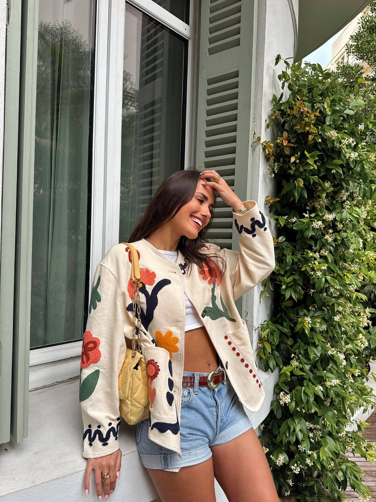 Floral Embroidered Jacket