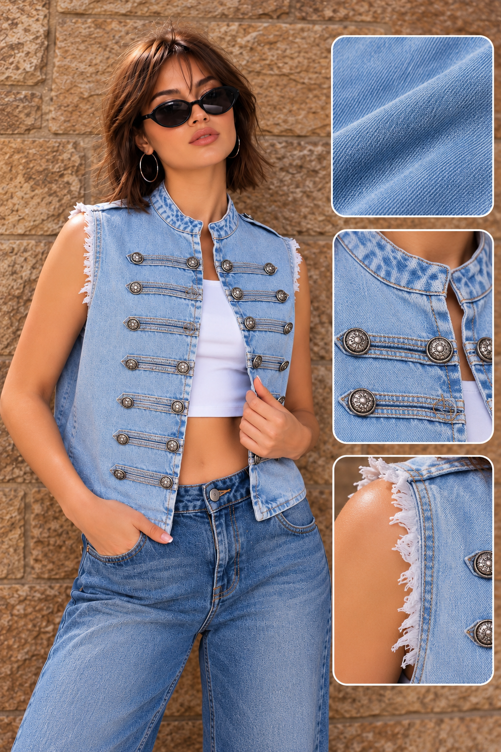 Skyline Denim Vest