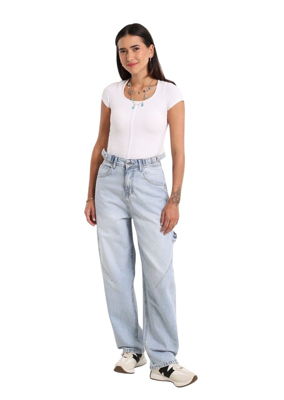 Balloon Ice blue pants