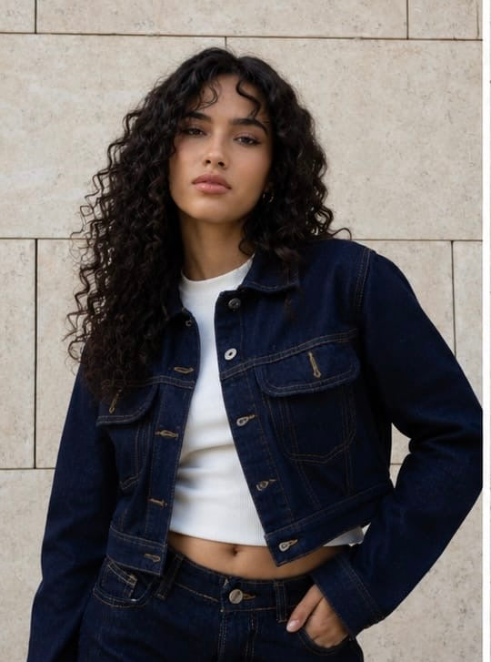 Cropped Denim Jacket