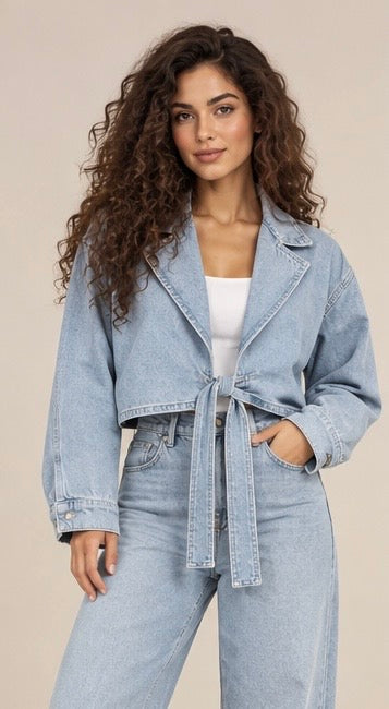 Denim Wrap Jacket