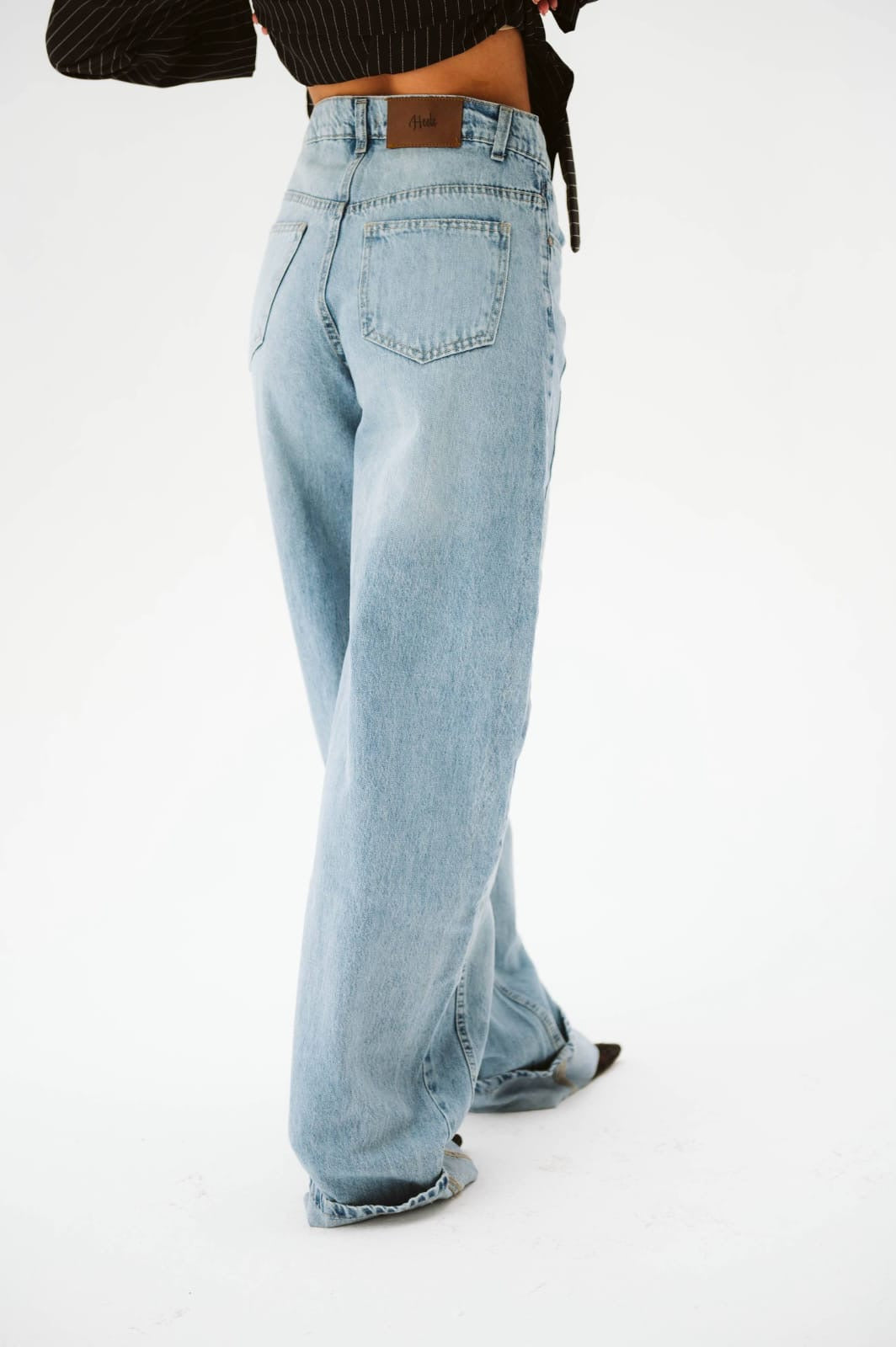 Light blue straight jeans
