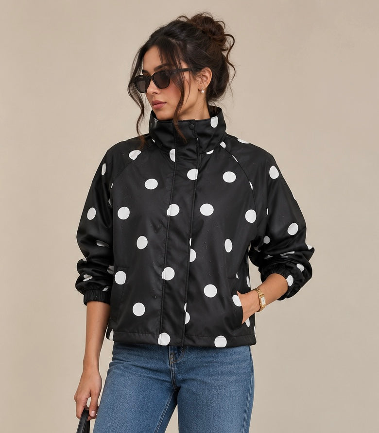 Polka Dot Waterproof Jacket