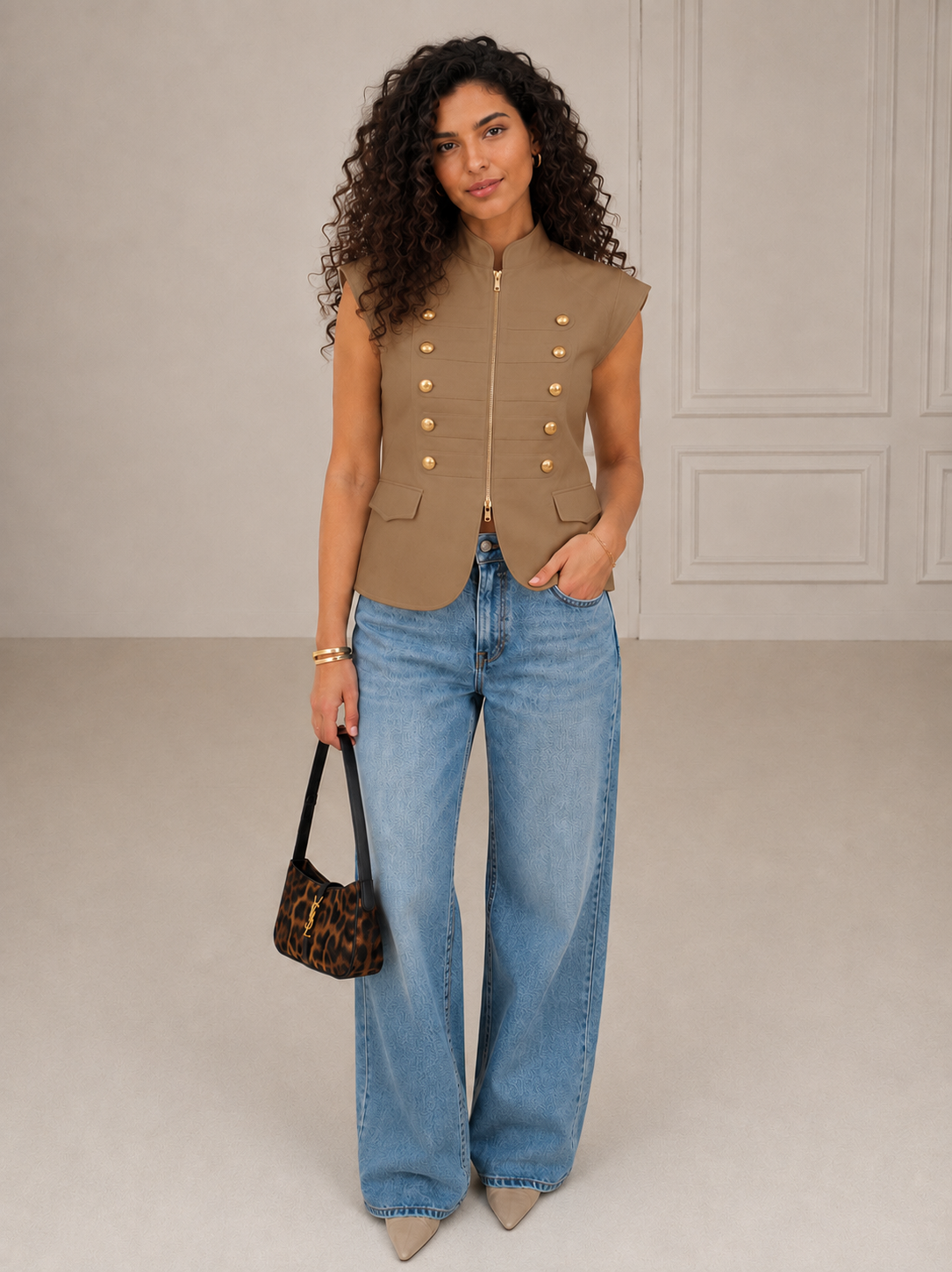 Havana Military Zip Vest