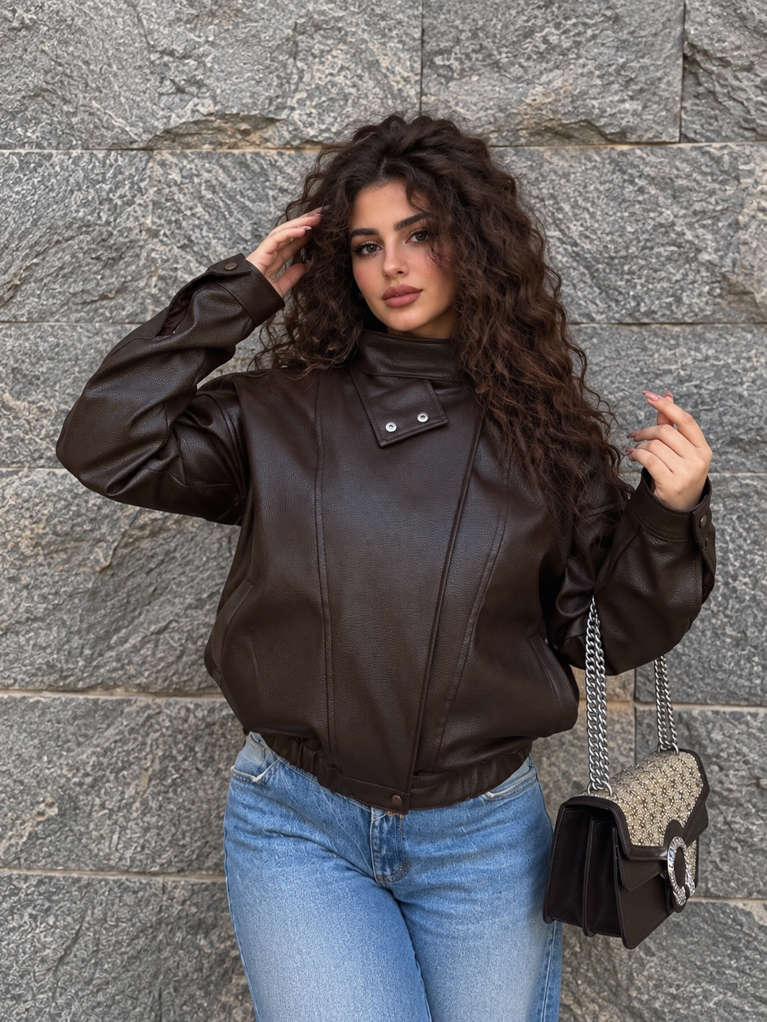 Dark Chocolate Leather Jacket