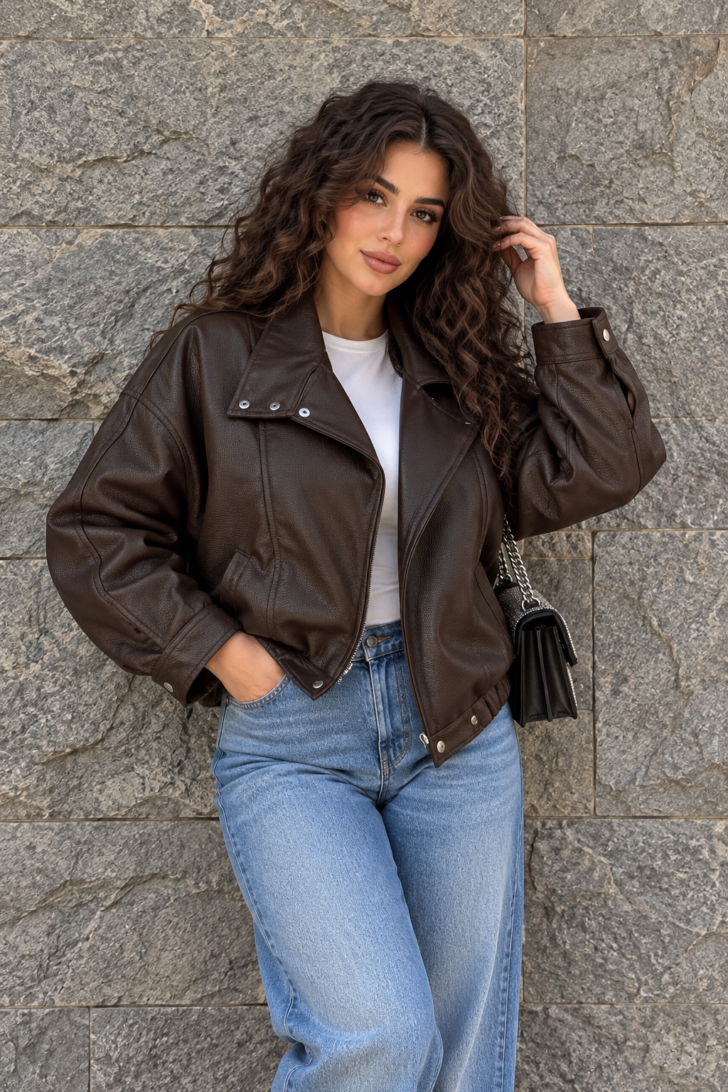 Dark Chocolate Leather Jacket