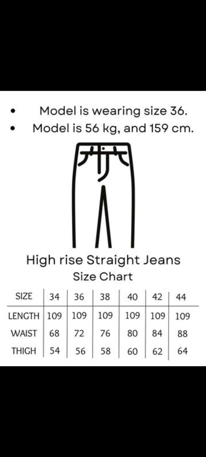 white high rise straight denim